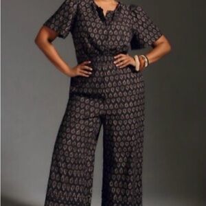 Anthropologie The Summerset Patterned Jumpsuit